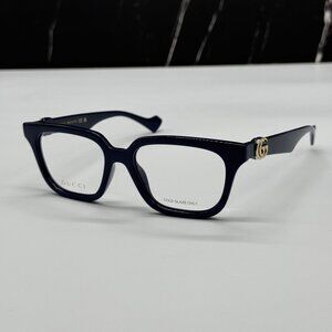 NEW GUCCI GG1536O 011 EYEGLASSES WOMEN BLUE EYEWEAR